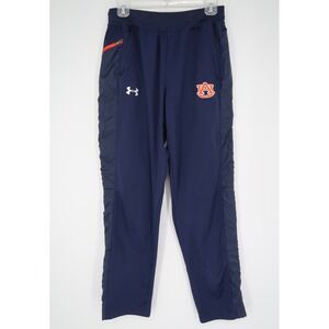 Under Armour Auburn Tigers Pants Mens Medium Navy ColdGear Ankle Zip Joggers